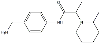 N-[4-(aminomethyl)phenyl]-2-(2-methylpiperidin-1-yl)propanamide