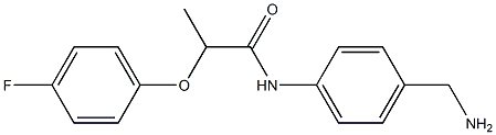 N-[4-(aminomethyl)phenyl]-2-(4-fluorophenoxy)propanamide Structure