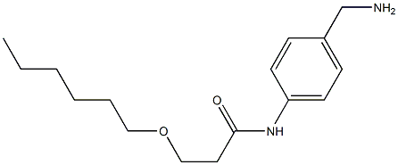 N-[4-(aminomethyl)phenyl]-3-(hexyloxy)propanamide