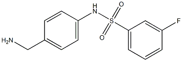  N-[4-(aminomethyl)phenyl]-3-fluorobenzenesulfonamide