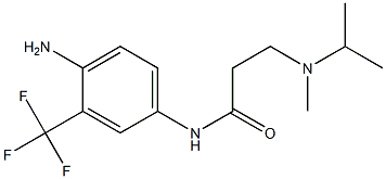 N-[4-amino-3-(trifluoromethyl)phenyl]-3-[methyl(propan-2-yl)amino]propanamide