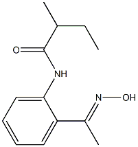  N-{2-[(1E)-N-hydroxyethanimidoyl]phenyl}-2-methylbutanamide