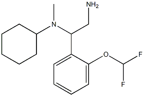 N-{2-amino-1-[2-(difluoromethoxy)phenyl]ethyl}-N-methylcyclohexanamine