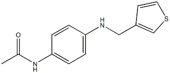 N-{4-[(thiophen-3-ylmethyl)amino]phenyl}acetamide Structure