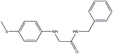N-benzyl-2-{[4-(methylsulfanyl)phenyl]amino}acetamide