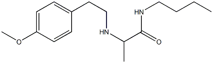 N-butyl-2-{[2-(4-methoxyphenyl)ethyl]amino}propanamide Struktur