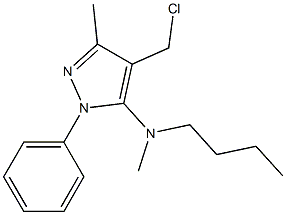 N-butyl-4-(chloromethyl)-N,3-dimethyl-1-phenyl-1H-pyrazol-5-amine