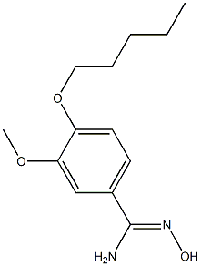 N'-hydroxy-3-methoxy-4-(pentyloxy)benzenecarboximidamide,,结构式