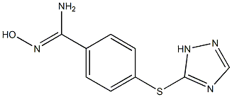 N'-hydroxy-4-(1H-1,2,4-triazol-5-ylsulfanyl)benzene-1-carboximidamide Structure