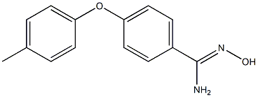 N'-hydroxy-4-(4-methylphenoxy)benzene-1-carboximidamide Structure