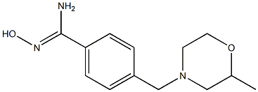 N'-hydroxy-4-[(2-methylmorpholin-4-yl)methyl]benzenecarboximidamide Structure
