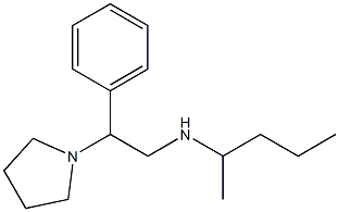 pentan-2-yl[2-phenyl-2-(pyrrolidin-1-yl)ethyl]amine Struktur