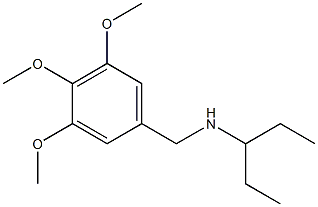 pentan-3-yl[(3,4,5-trimethoxyphenyl)methyl]amine Struktur