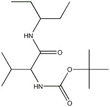 tert-butyl 1-{[(1-ethylpropyl)amino]carbonyl}-2-methylpropylcarbamate Struktur