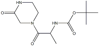 tert-butyl 1-methyl-2-oxo-2-(3-oxopiperazin-1-yl)ethylcarbamate