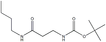 tert-butyl 3-(butylamino)-3-oxopropylcarbamate Struktur