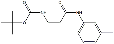 tert-butyl 3-[(3-methylphenyl)amino]-3-oxopropylcarbamate Structure