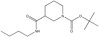 tert-butyl 3-[(butylamino)carbonyl]piperidine-1-carboxylate Struktur