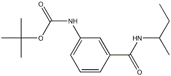 tert-butyl 3-[(sec-butylamino)carbonyl]phenylcarbamate Struktur