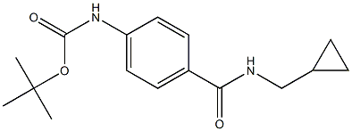 tert-butyl 4-{[(cyclopropylmethyl)amino]carbonyl}phenylcarbamate Struktur