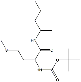 tert-butyl N-[3-(methylsulfanyl)-1-(pentan-2-ylcarbamoyl)propyl]carbamate Structure