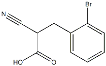 3-(2-Bromophenyl)-2-cyanopropionic acid Structure