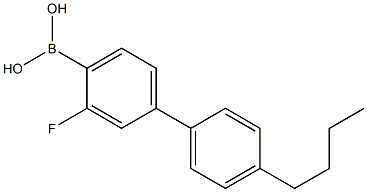 4'-Butyl-3-fluorobiphenyl-4-boronic acid Structure