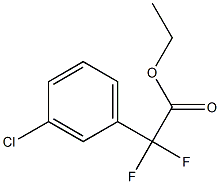 Ethyl (3-Chlorophenyl)-difluoroacetate 化学構造式