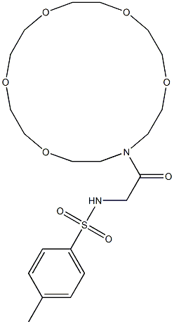 4-methyl-N-[2-oxo-2-(1,4,7,10,13-pentaoxa-16-azacyclooctadec-16-yl)ethyl]benzenesulfonamide
