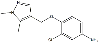 Benzenamine,  3-chloro-4-[(1,5-dimethyl-1H-pyrazol-4-yl)methoxy]- Struktur