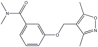 Benzamide,  3-[(3,5-dimethyl-4-isoxazolyl)methoxy]-N,N-dimethyl- Struktur