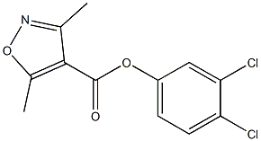 4-Isoxazolecarboxylic  acid,  3,5-dimethyl-,  3,4-dichlorophenyl  ester Struktur