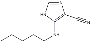 1H-Imidazole-4-carbonitrile,  5-(pentylamino)- Structure
