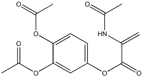 -(3,4-Diacetoxyphenyl)-a-acetaminoacrylic Acid Structure