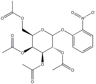O-Nitrophenyl 2,3,4,6-tetra-O-acetyl--D-galactopyranoside 结构式