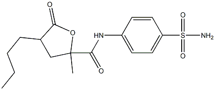 N-[4-(aminosulfonyl)phenyl]-4-butyl-2-methyl-5-oxotetrahydro-2-furancarboxamide|