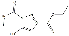 ethyl 5-hydroxy-1-[(methylamino)carbonyl]-1H-pyrazole-3-carboxylate Structure