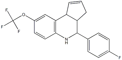 4-(4-fluorophenyl)-8-(trifluoromethoxy)-3a,4,5,9b-tetrahydro-3H-cyclopenta[c]quinoline Structure