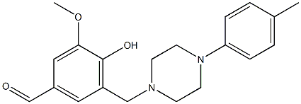  4-hydroxy-3-methoxy-5-{[4-(4-methylphenyl)-1-piperazinyl]methyl}benzaldehyde