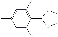 2-メシチル-1,3-ジチオラン 化学構造式