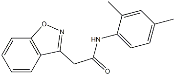 2-(1,2-benzisoxazol-3-yl)-N-(2,4-dimethylphenyl)acetamide 结构式