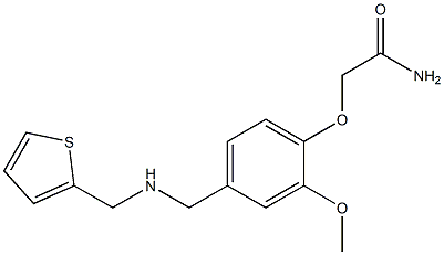 2-(2-methoxy-4-{[(2-thienylmethyl)amino]methyl}phenoxy)acetamide