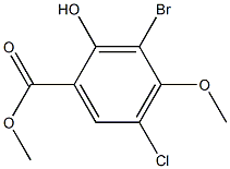  methyl 3-bromo-5-chloro-2-hydroxy-4-methoxybenzoate