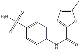 N-[4-(aminosulfonyl)phenyl]-5-methyl-2-furamide Struktur