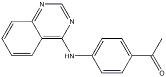1-[4-(4-quinazolinylamino)phenyl]ethanone Struktur