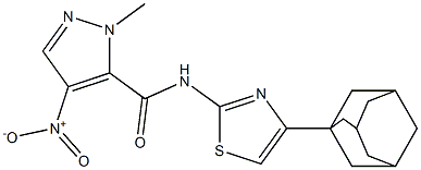N-[4-(1-adamantyl)-1,3-thiazol-2-yl]-4-nitro-1-methyl-1H-pyrazole-5-carboxamide