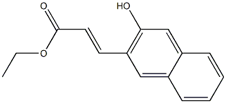 ethyl 3-(3-hydroxy-2-naphthyl)acrylate Structure