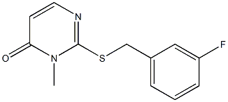 2-[(3-fluorobenzyl)sulfanyl]-3-methyl-4(3H)-pyrimidinone