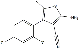  2-amino-4-(2,4-dichlorophenyl)-5-methyl-3-thiophenecarbonitrile