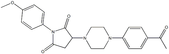 3-[4-(4-acetylphenyl)piperazin-1-yl]-1-(4-methoxyphenyl)pyrrolidine-2,5-dione
